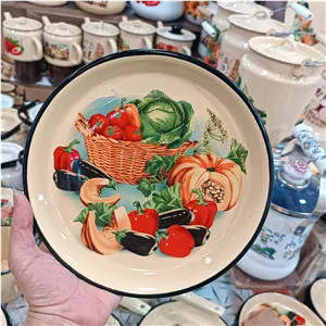 بشقاب لعابی اصل روس طرح کدو سایر22
