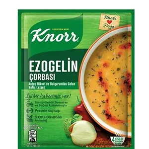 سوپ نیمه آماده دال عدس و بلغور گندم کنور knorr