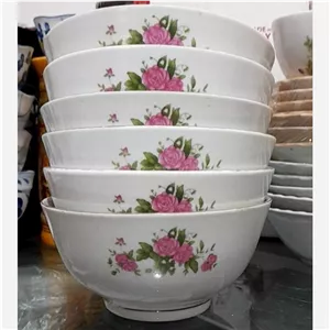 کاسه چینی ابگوشت خوری گلسرخی قدیمی 
