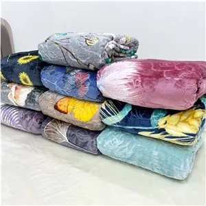 پتو مسافرتی ابریشمی گلدار