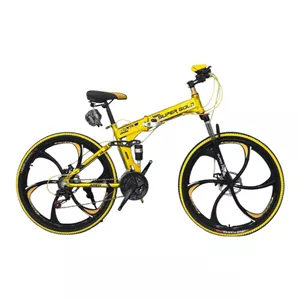 دوچرخه تاشو سوپر گلد مدل فول آلومینیوم 9900 سایز طوقه 26 اینچ مدل 1