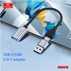 مبدل OTG USB به USB-CUSB ارلدام مدل 2IN1 OT83