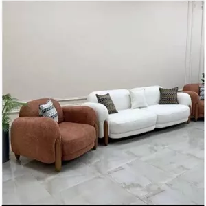 مبل راحتی پاندا با پارچه تدی و با ضمانت