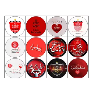 پیکسل 12 عددی سنجاقی طرح پرچم پرسپولیس پژانو