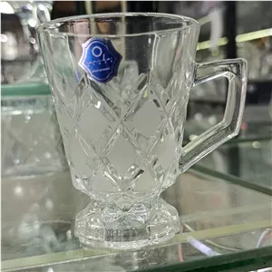 فنجان کمرباریک آنجلیکا کریستال اصل و شفاف پایه بلند