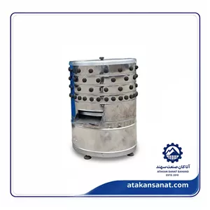 پرکن مرغ نیمهصنعتی با بدنه گالوانیزه