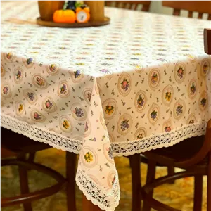 رومیزی فلامنت ضدلک و نسوز مدل گل همیشه بهار کاربردی و شیک