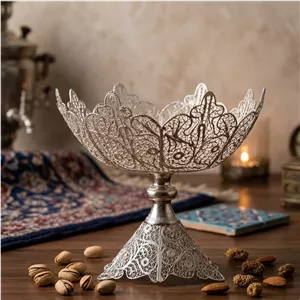 ظروف ملیله کاری آجیل خوری سلطنتی