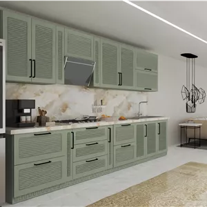 کابینت آماده 4 متری نئوکلاسیک روکش مات