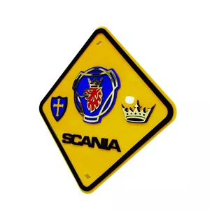 آرم تزئینی طرح لوزی پلکسی برجسته مدل SCANIA-Y2 (ارسال رایکان)