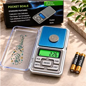 ترازو دیجیتال جیبی وزن 200 گرم دقت 0.01 گرم مخصوص رزین