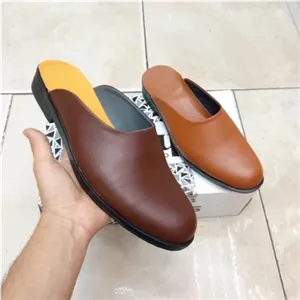 دمپایی مردانه چرم طبیعی مدل نعلین