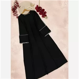 ماکسی عبا زنانه مدل ژینا جنس کرپ الیزه درجه یک سایز 40 تا 50