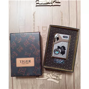 فندک اتمی تایگر (tiger) با بدنه استیل خوش ساخت