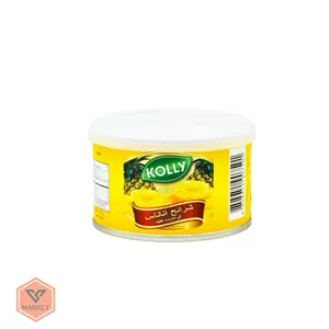 خرید کمپوت آناناس حلقهای کولی (KOLLY) در شربت رقیقبا درپوش پلاستیکی محافظ 227 گرمی