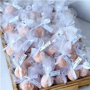 شمع غنچه پیونی +توربرفی و لیبل(50 عددی)