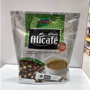 قهوه فوری علی کافه نقره ای بدون شکر (Alicafe Silver) حاوی جینسینگ - 20 عددی