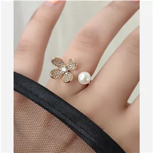 انگشتر مروارید ژوپینگ رزگلد شهرزاد 