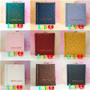 آلبوم عکس چسبی رویال بزرگ با طرح پولکی 28در30 (20برگ و 30برگ)(40صفحه و 60صفحه)