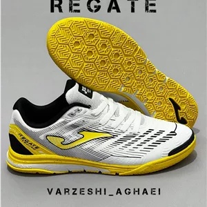 کفش فوتسال جوما مدل رگاته ریباند سفید زرد