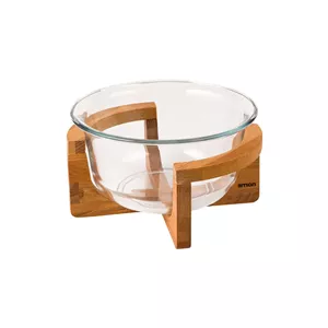 کاسه سرو پایه چوبی لیمون کد 2166