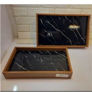 سینی چوبی زیر سنگی 