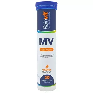 قرص جوشان مولتی ویتامین با طعم پرتقال رین ویت بسته 20 عددی MVS