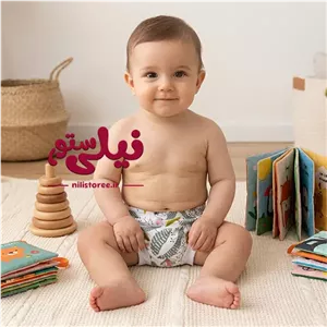 شورت پوشکی نوزادی مدل طوطی آدمک