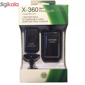 باتری و شارژر دسته بازی ایکس باکس 360 مدل LJL-360 VST