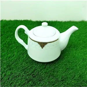 قوری چینی پارس مدل لندنی طلایی کد 39726 با ارسال رایگان