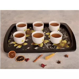 سینی مهروز مدل E-2004-70 طرح گل ارسال پس کرایه 
