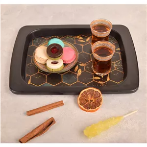 سینی مهروز مدل E-2001-41 طرح لانه زنبوری ارسال پس کرایه 