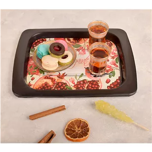 سینی مهروز مدل E-2001-40 طرح انار ارسال پس کرایه 
