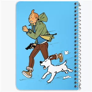 دفتر شطرنجی 50 برگ خندالو طرح تن تن (Tintin) کد 38320