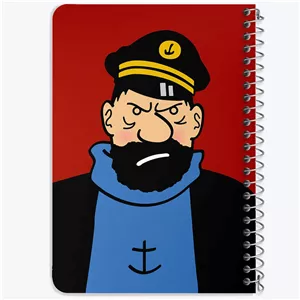 دفتر شطرنجی 50 برگ خندالو طرح کاپیتان هادوک تن تن (Tintin) کد 38335