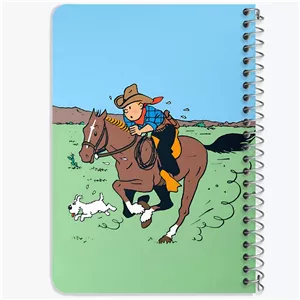 دفتر شطرنجی 50 برگ خندالو طرح تن تن (Tintin) کد 38319