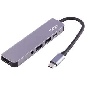 هاب USB 3.0 HDMI AUX Type-C PD To Type-C تسکو مدل THU 1160