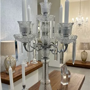 شمعدان باکارات 3 شاخه 5 شاخه