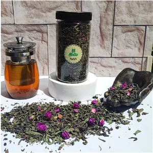 دمنوش7گیاه کاهنده اشتها سورت شده 265گرم(تولید روزانه)بسته پلمپ