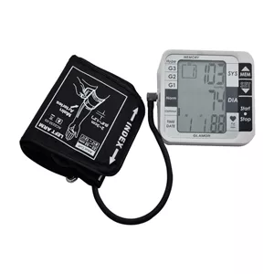 فشارسنج بازویی دیجیتال گلامور مدل TMB-1112 دو کاربره با حافظه 250 رکورد، تشخیص آریتمی، فناوری WMI، منبع انرژی برق و باتر