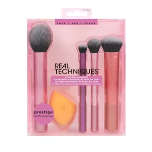 Stylus Rel Technique Everyday Essentials 5-Piece Brush Set: Cream, Contour, Eye Shadow, Sponge, Scrubber