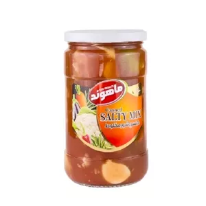 ترشی شور مخلوط(شورگوجه) ماهوند - 660 گرم بسته 2 عددی