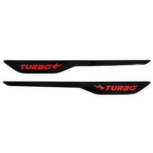 آرم گلگیر خودرو رهام مدل AR0038 طرح TURBO بسته 2 عددی