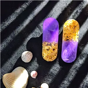 گیره رزینی جفتی 7سانت دارای گیره فلزی رنگ ثابت