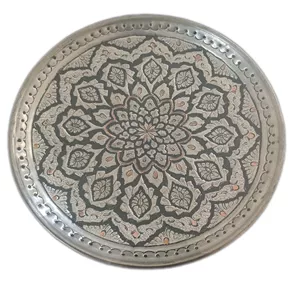 تابلو بشقاب قلم زنی مسی  25 سانتی کد 07 
