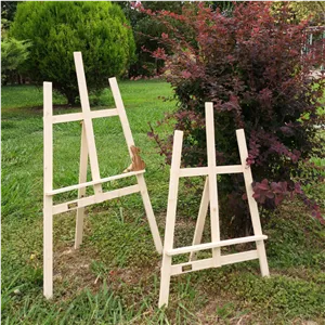 سه پایه بوم نقاشی چوبی مناسب بوم سایز A3، در دو اندازه پایه کوتاه 70 سانتی و پایه بلند 90 سانتی 
