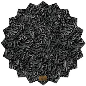 رومیزی ستاره پارچه ای مخمل طرح گل سایز 60 در 60 سانتی متر مدل T23-42500 شرکت رنس (ارسال رایگان همراه با هدیه)