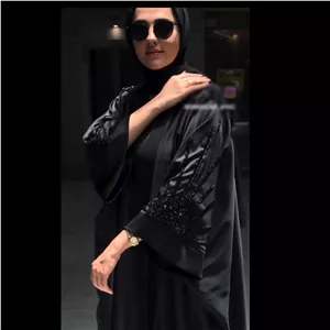 عبا زنانه عبا جواهر دوزی مانتو عبایی عبا جواهردوزی عبا ساتن (پس کرایه)