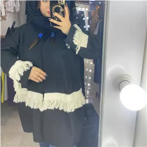 مانتو زنانه ریشه دار جنس پرشیا 44 تا 48