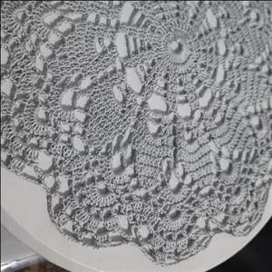 رومیزی قلاب بافی دستبافت با نخ ترک  قابل سفارش در رنگ دلخواه  قطر 15 تا 25  چند پترن مختلف جهت مشاوره پیام بدید 